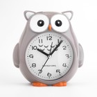 Часы - будильник детские "Совушка", с подвесом, дискретный ход, d-9 см, 14.5 х 4 х 16 см, АА - фото 6745962