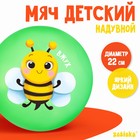 Мяч детский ZABIAKA «Пчёлка», d=22 см, 60 г - фото 10100347