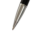 Ручка подарочная шариковая в кожзам футляре автоматическая ПБ IM, корпус черный/сереб - Фото 3
