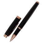 Ручка подарочная шариковая Calligrata, в кожзам футляре ПБ IM E, корпус черный с золотом - фото 7615544