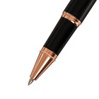 Ручка подарочная шариковая Calligrata, в кожзам футляре ПБ IM E, корпус черный с золотом - фото 7615545