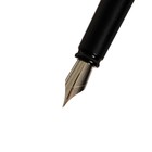 Ручка подарочная перьевая в кожзам футляре, корпус черный - Фото 4
