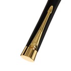 Ручка подарочная шариковая Calligrata, в кожзам футляре ПБ U,поворотная, корпус черный с золотом - Фото 4