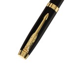 Ручка подарочная перьевая в кожзам футляре ПБ IM, корпус черный с золотом - Фото 5