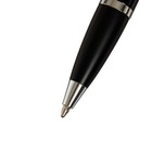 Ручки подарочные 2 штуки в кожзам футляре ПБ IM (перьевая и шариковая) черная/серебро - Фото 3