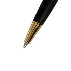 Ручка подарочная шариковая Calligrata, в кожзам футляре, ПБ S, поворотная, корпус черный/золото - Фото 3