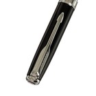 Ручка подарочная шариковая в кожзам футляре поворотная ПБ S, корпус черный/серебро - фото 9496984