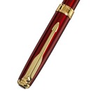 Ручка подарочная шариковая Calligrata, в кожзам футляре ПБ S, поворотная, корпус бордо/золото - фото 9496989