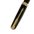 Ручка подарочная перьевая Calligrata, в кожзам футляре ПБ S, корпус черный с золотом - фото 9496995