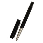 Ручка подарочная шариковая Calligrata, в кожзам футляре ПБ N, корпус черный с серебром - фото 7615570
