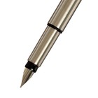 Ручка подарочная перьевая Calligrata, в кожзам футляре ПБ N, корпус серебристый - Фото 4