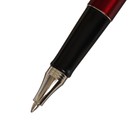 Ручка подарочная шариковая в кожзам футляре, корпус бордо с серебром - фото 6746511