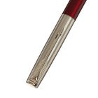 Ручка подарочная шариковая в кожзам футляре, корпус бордо с серебром - фото 6746512