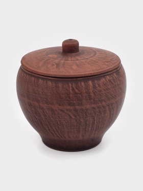 Горшок для жаркого «Гладкий», 550 мл, красная глина  (артикул 9361128)  большой выбор товаров оптом и в розницу по низким ценам с доставкой