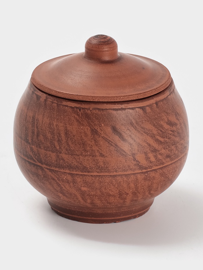 Горшочек для запекания «Гладкий», 300 мл, красная глина - Фото 1