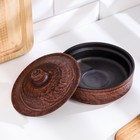 Блюдо для запекания, 300 мл., 12×5 см, красная глина - Фото 2