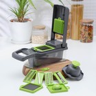 УЦЕНКА Овощерезка универсальная Доляна Chopper, ABS-пластик, металл, 35×11,5×11,5 см, цвет серый, зелёный - Фото 5