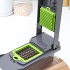 УЦЕНКА Овощерезка универсальная Доляна Chopper, ABS-пластик, металл, 35×11,5×11,5 см, цвет серый, зелёный - Фото 6