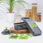 УЦЕНКА Овощерезка универсальная Доляна Chopper, ABS-пластик, металл, 35×11,5×11,5 см, цвет серый, зелёный - Фото 9