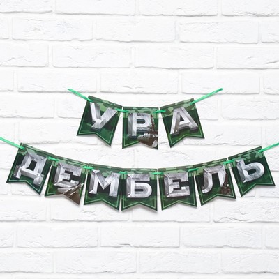 Гирлянда на ленте «Дембель», длина 250 см