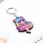 Брелок для ключей деревянный «Аниме девочка», 4.2×6.4 см - Фото 3