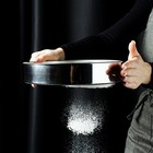 Сито для просеивания Доляна «Металлик», d=19,5 см, цвет серебристый - Фото 6