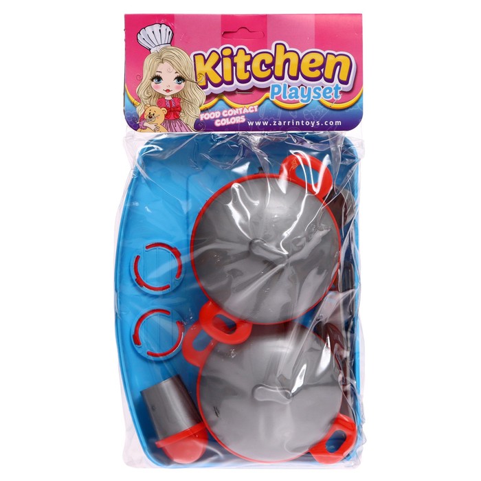 Набор посуды «Дашенька», с плитой, 9 предметов 58385