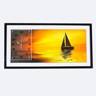 Часы-картина настенные, серия: Интерьер, "Корабль", 50 х 100 см - фото 290125307