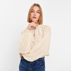 Блузка женская MINAKU: Enjoy цвет молочный, р-р 48 9345804 - фото 10101849