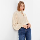 Блузка женская MINAKU: Enjoy цвет молочный, р-р 48 9345804 - фото 10101850