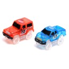 Автотрек Flash Track, с 2 машинками, светится в темноте, 646 см, 341 деталь - фото 24425618