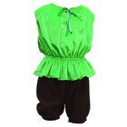 Карнавальный костюм «Гномик Кузя» жилет на кулисе, бермуды, борода, колпак, уши, гольфы, р-р 28, рост 98-100 см - фото 21901122