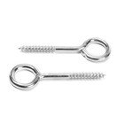 Шуруп-кольцо СТРОЙБАТ, для строительных лесов, оцинкованный, 4x50 мм, 2 шт - фото 24597124