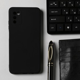 Чехол Innovation для Samsung A03S, силиконовый, матовый, черный 9355772