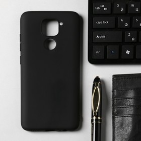 Чехол Innovation, для Xiaomi Redmi Note 9, силиконовый, матовый, черный