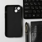 Чехол Innovation для iPhone 14 Max, силиконовый, матовый, черный - фото 805126997