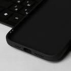 Чехол Innovation для iPhone 14 Max, силиконовый, матовый, черный - фото 805126998