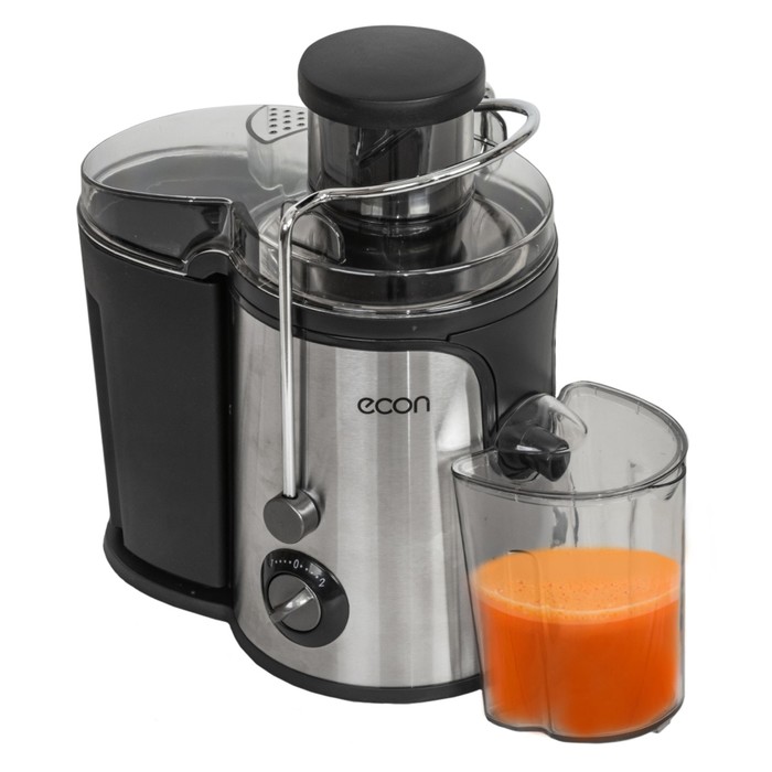 Соковыжималка econ ECO-051JC, 800 Вт, 0.5 л, 2 скорости,чёрно-серебристая - фото 51336887 Соковыжималка econ ECO-051JC, 800 Вт, 0.5 л, 2 скорости,чёрно-серебристая - фото 51336887
