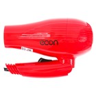 Фен маленький econ ECO-BH101D, 1000 Вт, 2 режима, красный - Фото 2