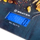 Кухонные весы BRAYER 1801BR, вес до 8 кг, 20х14.5см - Фото 3