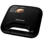 Сэндвичница BRAYER 2203BR-BK, 750 Вт, пластины с антипригарным покрытием, 22х12 см - фото 51337000