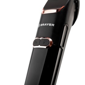 

Машинка для стрижки BRAYER 3401BR, LED-дисплей, 4 насадки, титановое покрытие