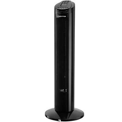 Колонный вентилятор BRAYER 4958BR-BK, пульт ДУ, 50 Вт, чёрный
