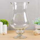 Ваза «Амфора», средняя, 3.8 л, 16×30 см, стекло, прозрачная - Фото 1