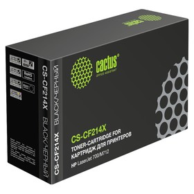 Картридж Cactus CS-CF214X CF214X, для HP LJ 700/M712, 17500 страниц, цвет чёрный