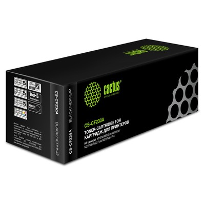 Картридж Cactus CS-CF230A CF230A, для HP LJ 203/227, 1600 страниц, цвет чёрный
