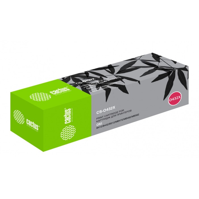 Картридж Cactus CS-O432X 45807120, для Oki B432/MB492, 7000 страниц, цвет чёрный - фото 51304697 Картридж Cactus CS-O432X 45807120, для Oki B432/MB492, 7000 страниц, цвет чёрный - фото 51304697