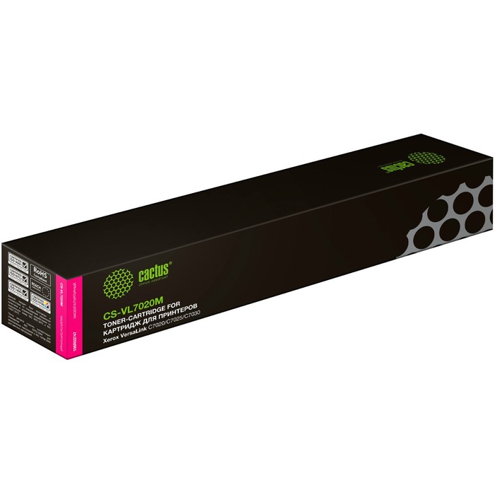 Картридж Cactus CS-VL7020M 106R03747, для Xerox VL C7020/C7025/C7030, 16500 страниц, цвет пурпурный - фото 51357080 Картридж Cactus CS-VL7020M 106R03747, для Xerox VL C7020/C7025/C7030, 16500 страниц, цвет пурпурный - фото 51357080