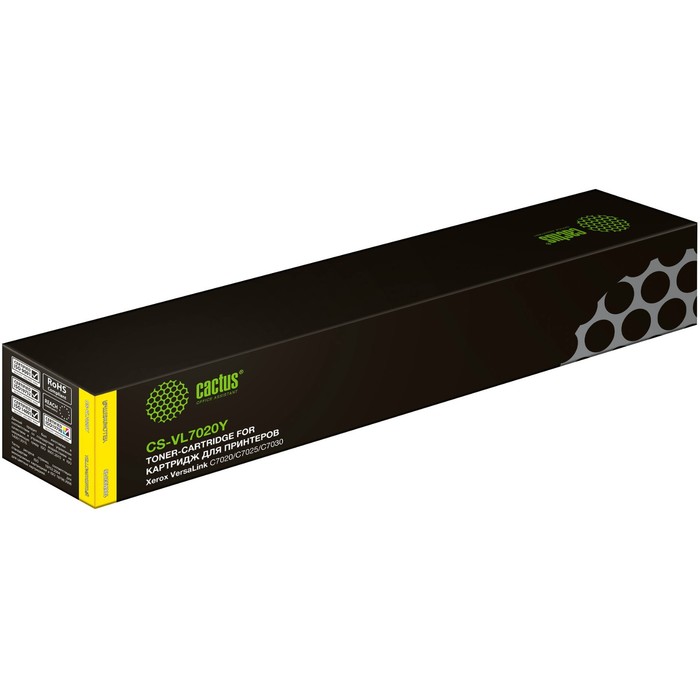 Картридж Cactus CS-VL7020Y 106R03746, для Xerox VL C7020/C7025/C7030, 16500 страниц, цвет жёлтый - Фото 1