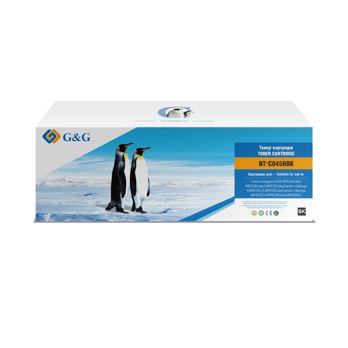 Картридж G&G NT-C045HBK, для Canon LBP 611Cn/613Cdw/631Cn/633Cdw/635Cx, 2800 страниц, цвет чёрный - фото 51305070